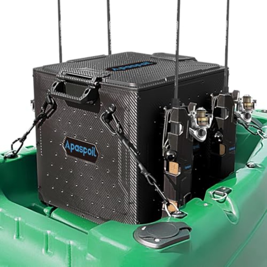 Fishing Kayak Crate - Kayak Fishing Crate with 4 Rod