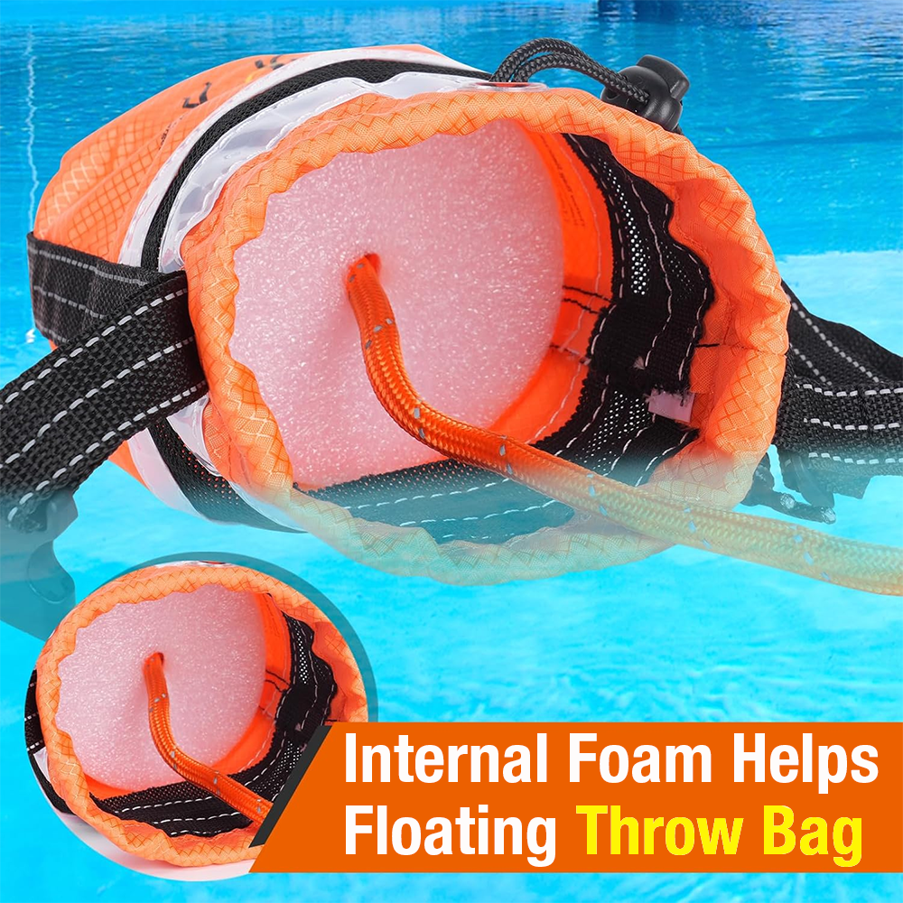 1SET Water Rescue Throw Bag, w - Fishing Kayak Crate บทวิจารณ์และราคา
