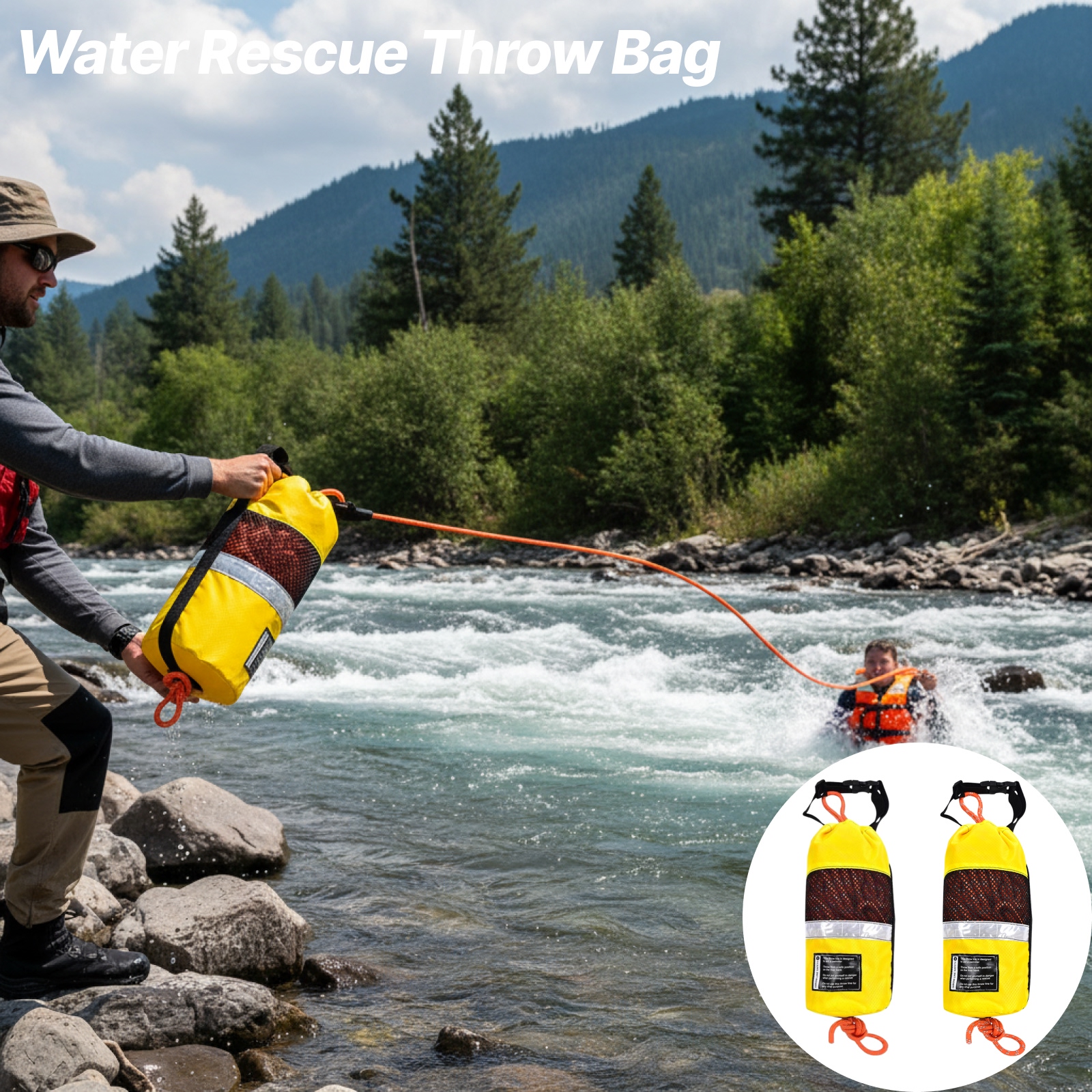 Throw Bag for Water Rescue Mar - Fishing Kayak Crate บทวิจารณ์และราคา