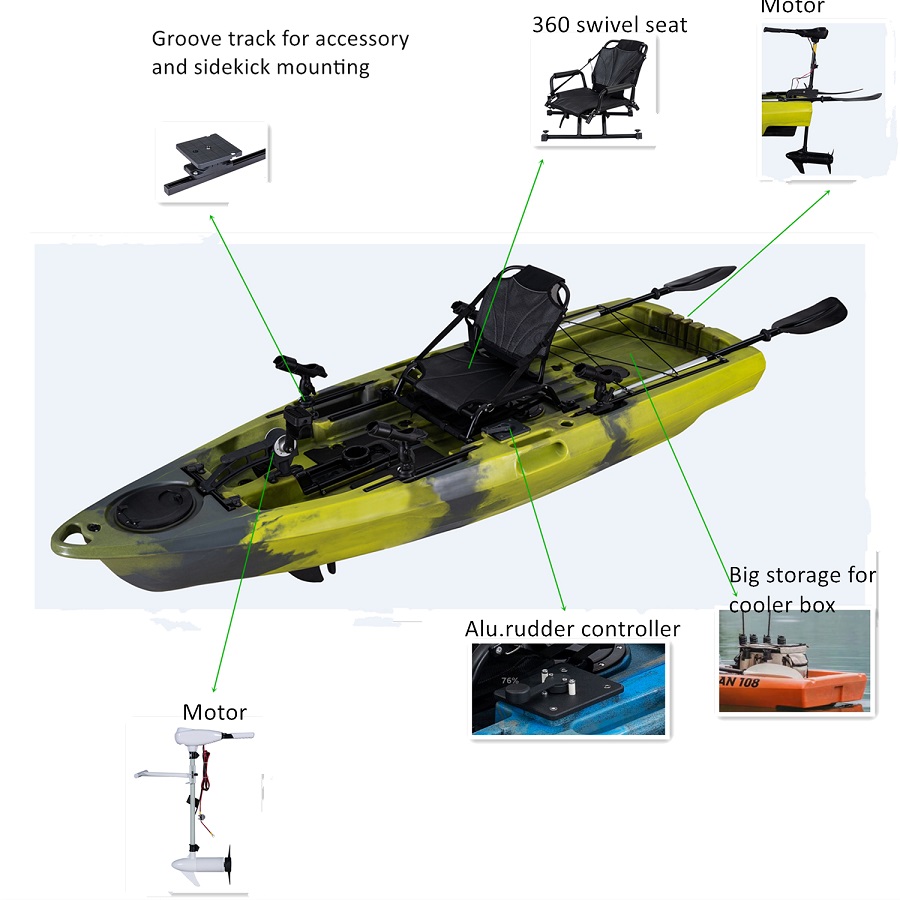 LSF Plastic Rowing Fishing Ele - Fishing Kayak Paddle บทวิจารณ์และราคา