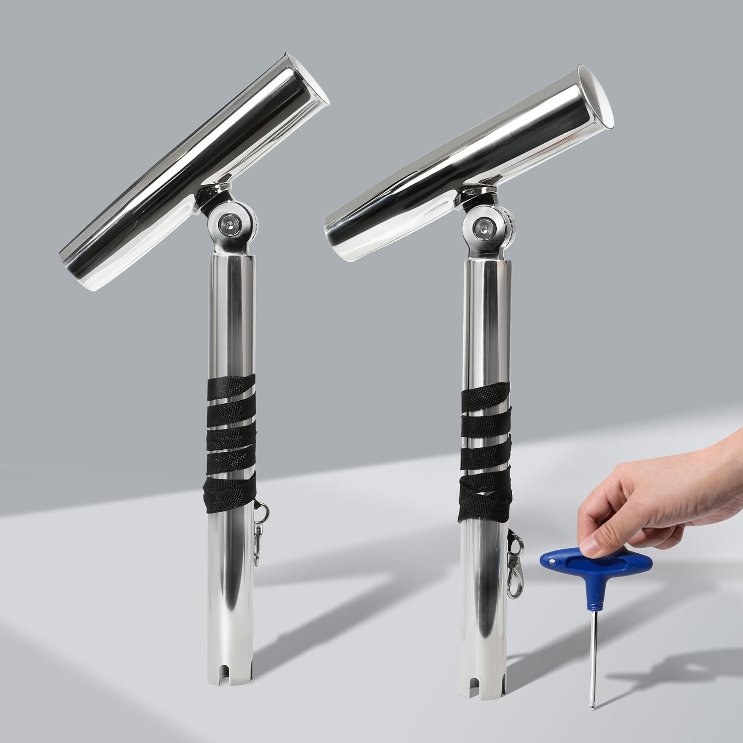 2-Pack Stainless Steel Outrigg - Fishing Kayak Rod Holder บทวิจารณ์และราคา
