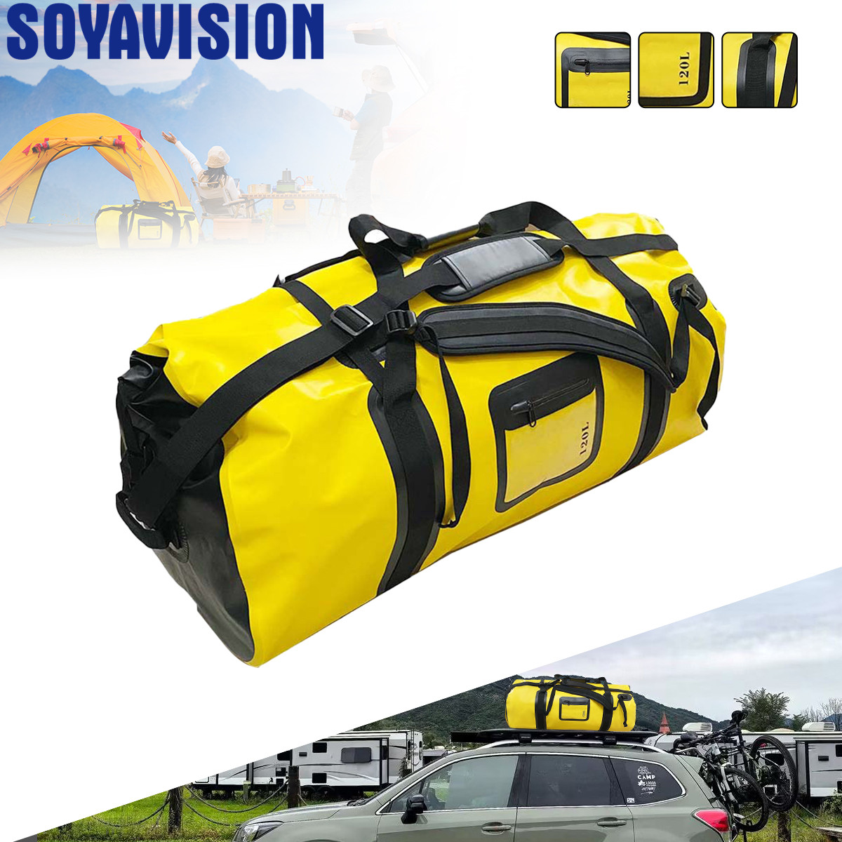 40L/66L/120L Waterproof Duffle - Fishing Kayak Crate บทวิจารณ์และราคา