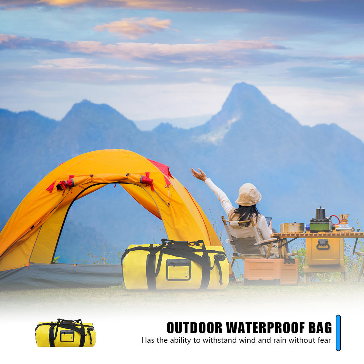 40L/66L/120L Waterproof Duffle - Fishing Kayak Crate บทวิจารณ์และราคา