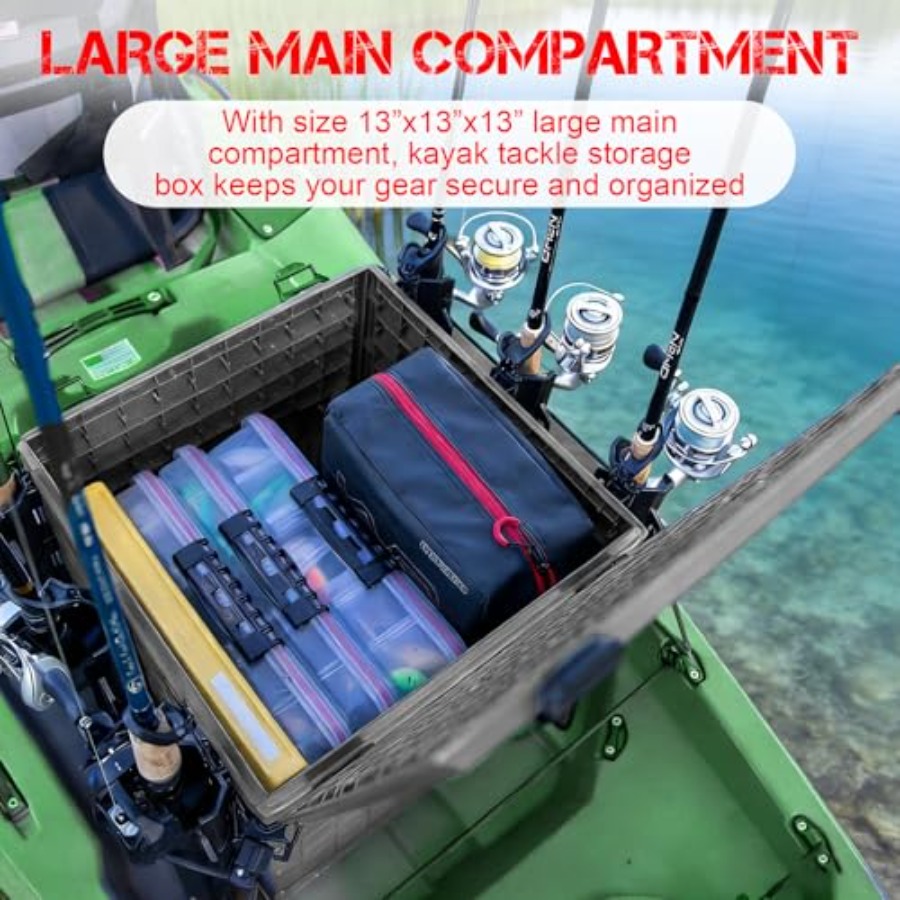 Kayak Fishing Crate with 4 Rod - Fishing Kayak Crate บทวิจารณ์และราคา