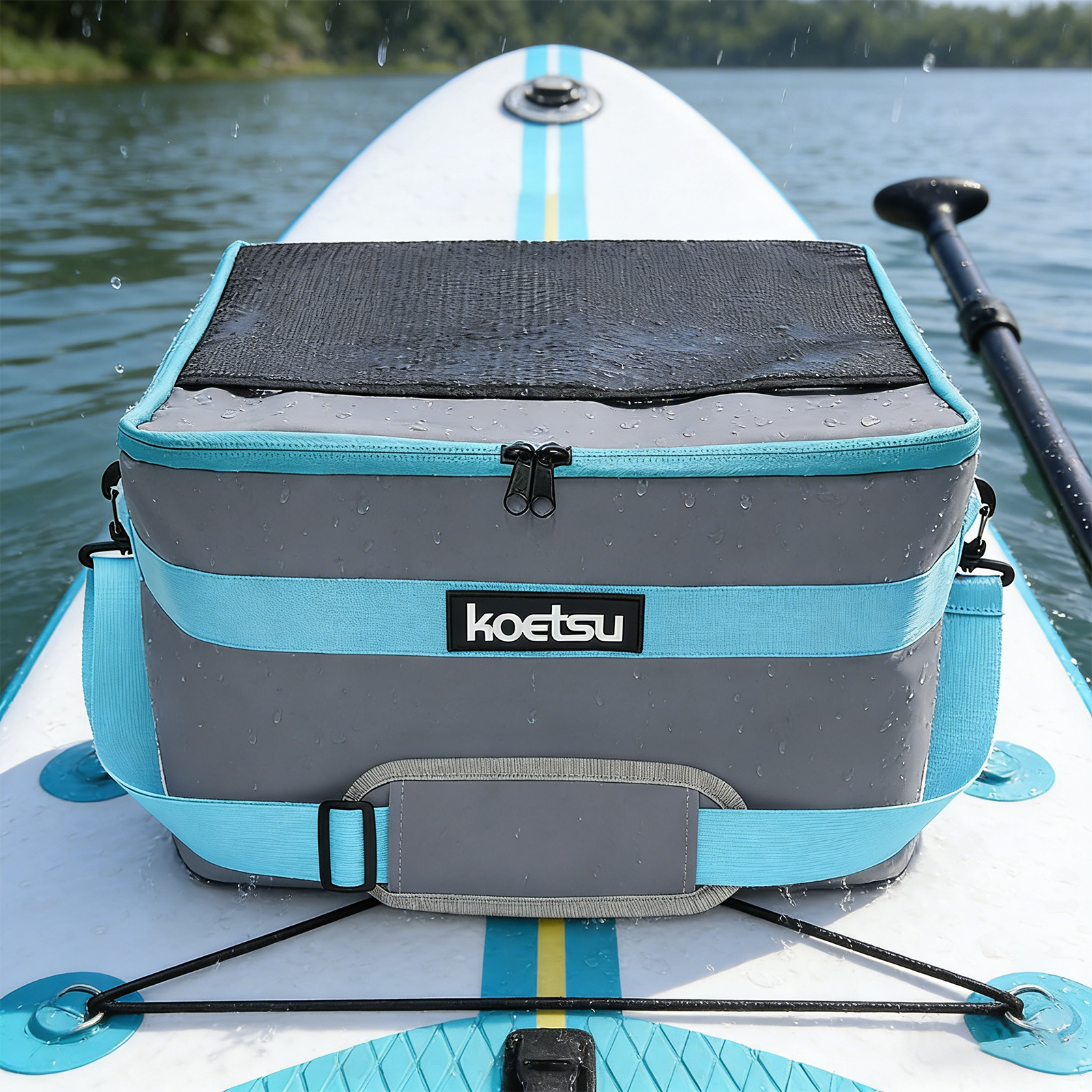 Insulated Paddleboard Cooler w - Fishing Kayak Paddle บทวิจารณ์และราคา