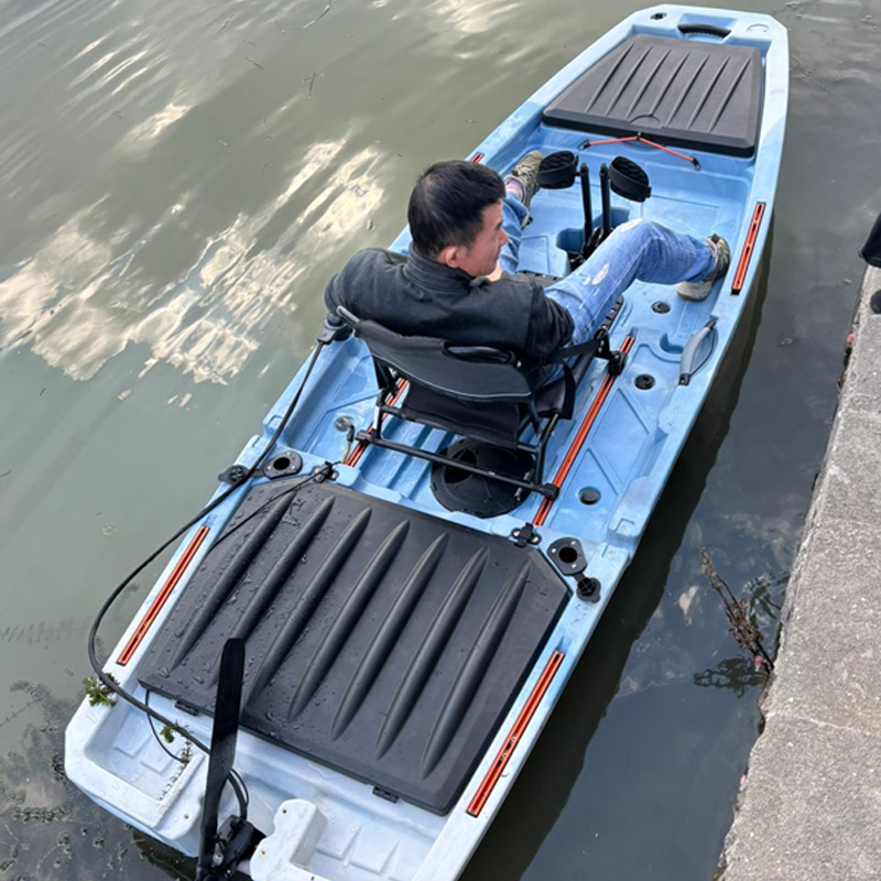 10FT Single Seat LLDPE Sit On  - Fishing Kayak Pedal Drive บทวิจารณ์และราคา