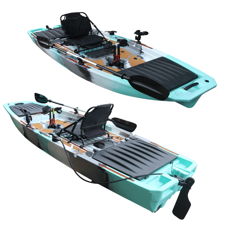 10FT Single Seat LLDPE Sit On  - Fishing Kayak Pedal Drive บทวิจารณ์และราคา