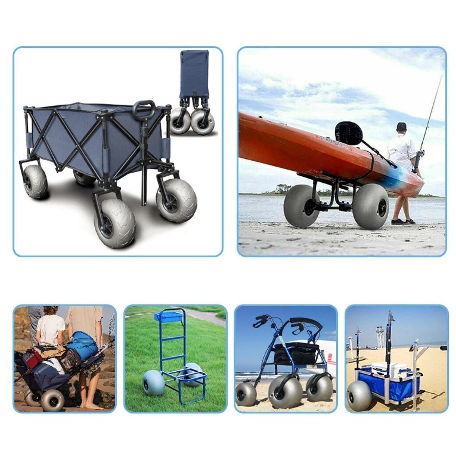 Beach Cart Sand Wheels 16 Inch - Fishing Kayak Cart บทวิจารณ์และราคา