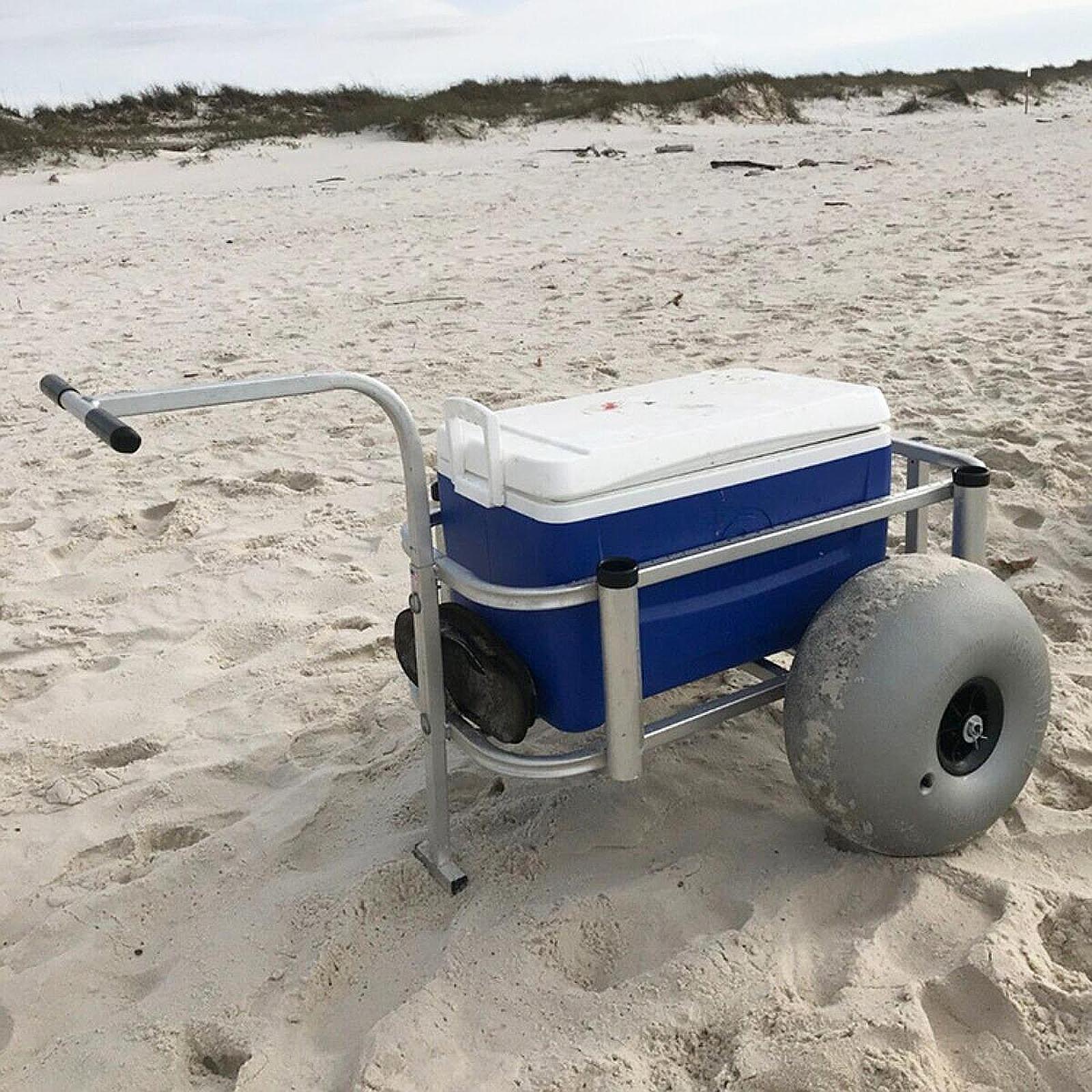 Beach Cart Sand Wheels 16 Inch - Fishing Kayak Cart บทวิจารณ์และราคา