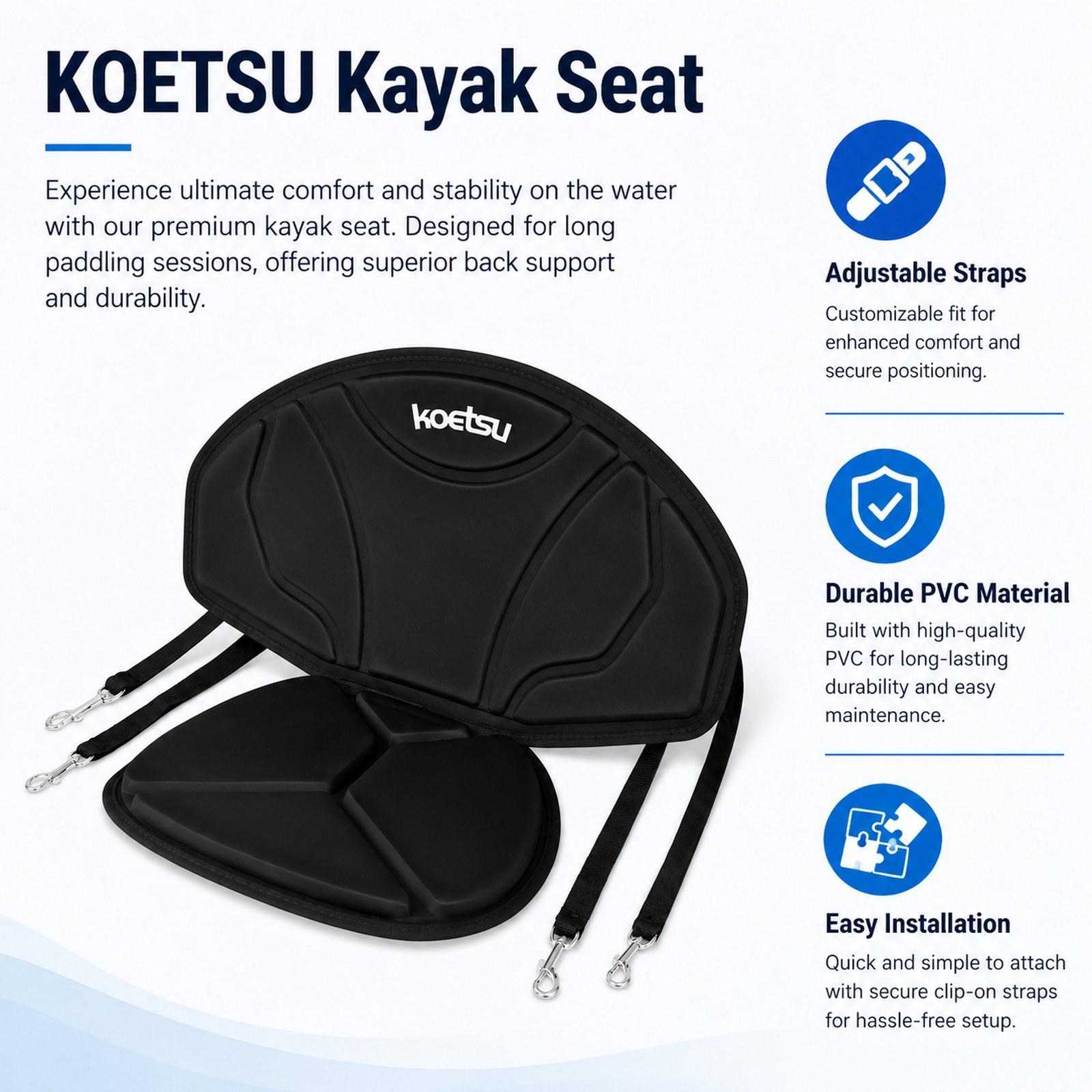 Kayak Seat Padded Easy to Inst - Fishing Kayak Sit In บทวิจารณ์และราคา