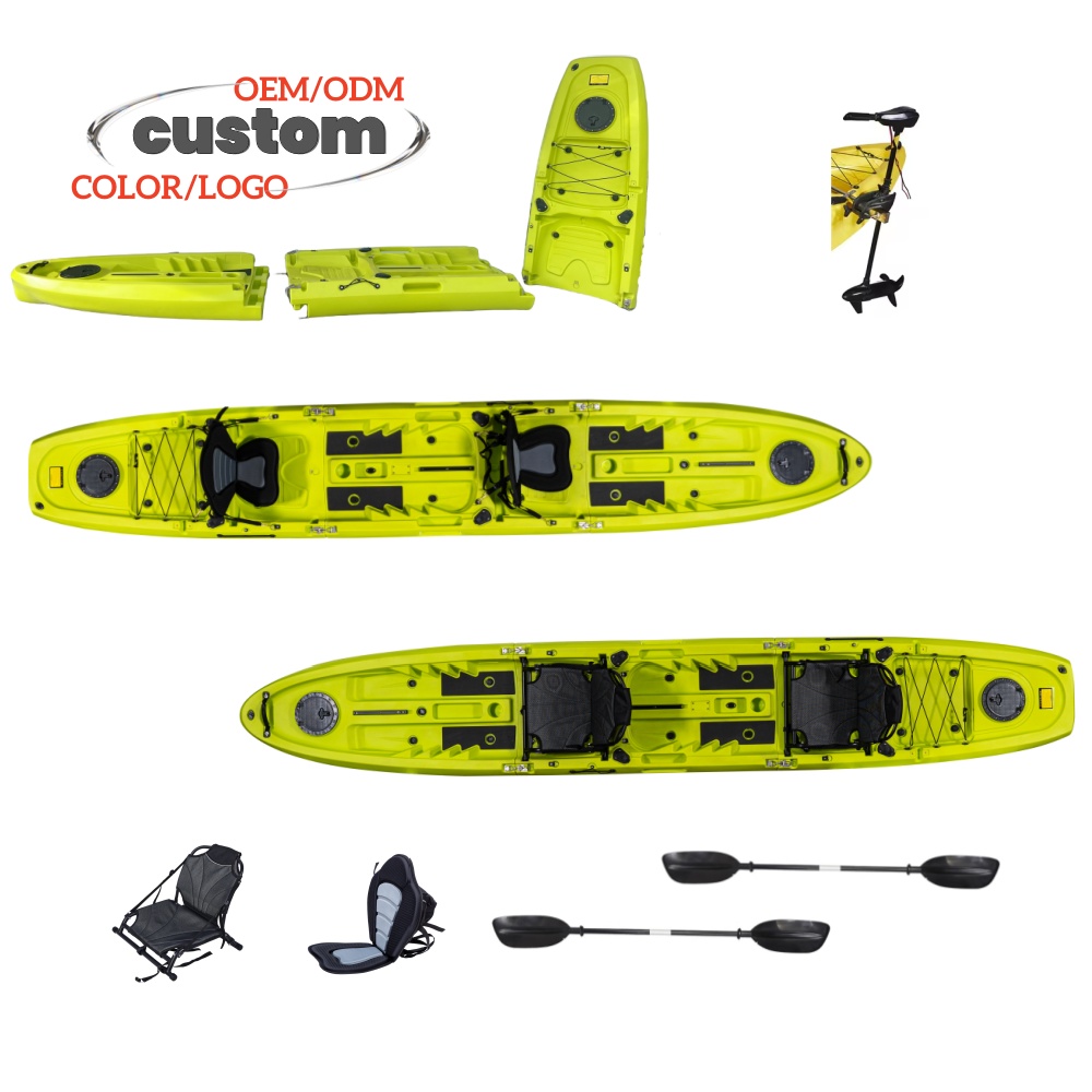 New Modular Tandem Double Sit- - Fishing Kayak Paddle บทวิจารณ์และราคา