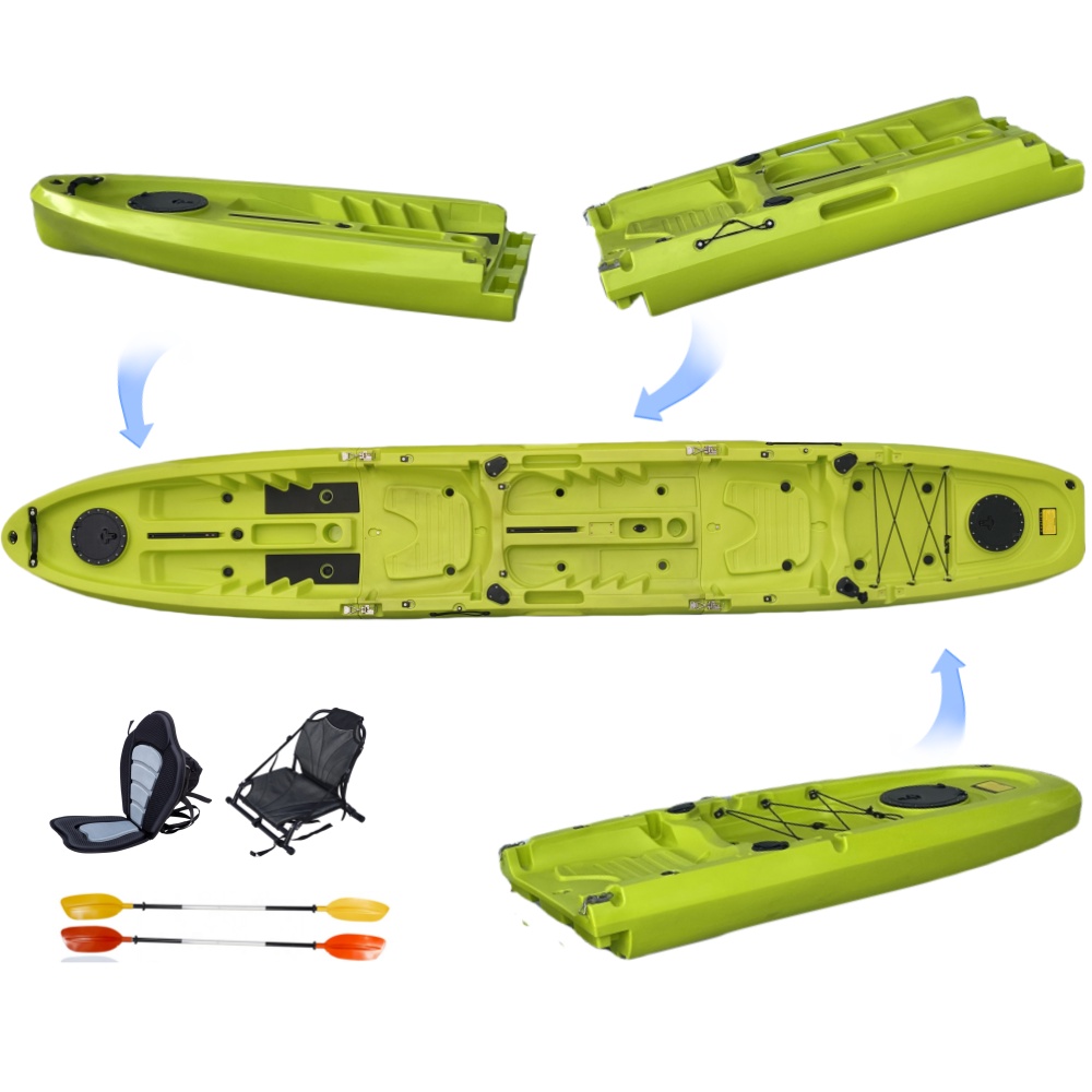 New Modular Tandem Double Sit- - Fishing Kayak Paddle บทวิจารณ์และราคา