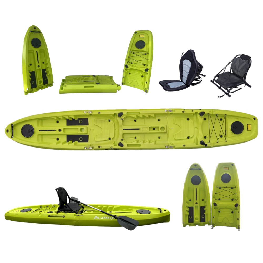 New Modular Tandem Double Sit- - Fishing Kayak Paddle บทวิจารณ์และราคา
