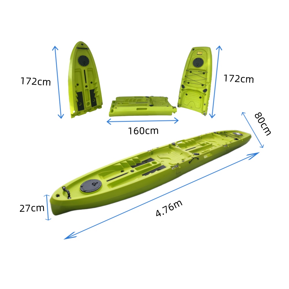 New Modular Tandem Double Sit- - Fishing Kayak Paddle บทวิจารณ์และราคา